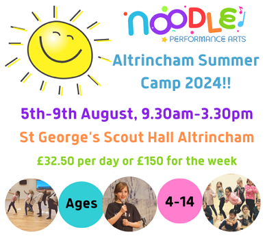 Noodle's Summer holidays camp info