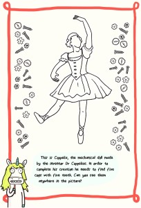 First Step Coppelia Colouring Page