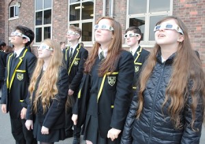 Senior School pupils at SGS are watching the solar eclipse.