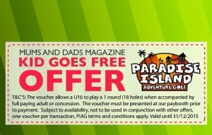 Paradise Island Adventure Golf Voucher