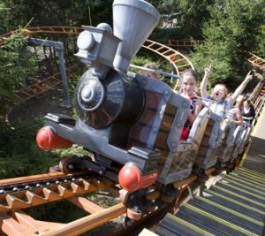 Runaway train attraction at Gulliver's theme park, big