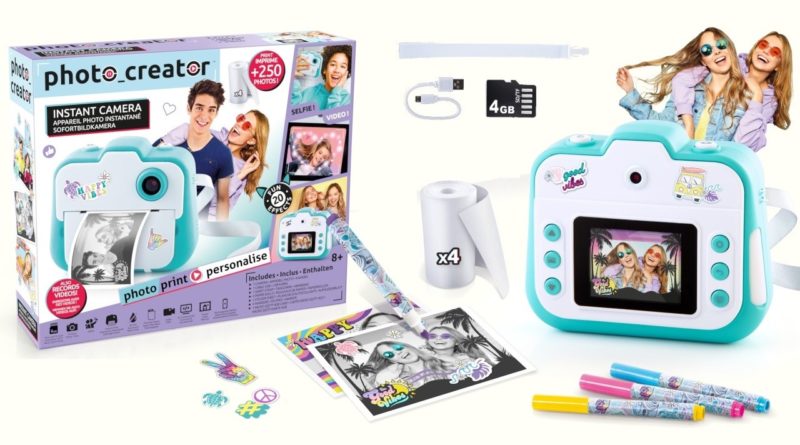 Box with Photo Creator Instant Camera and all its box items