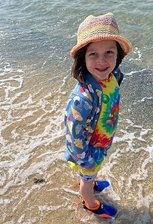 A girl on the beach