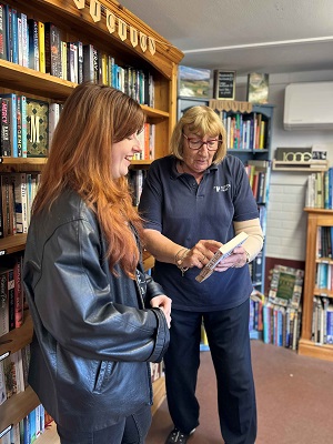 Customer at the Tatton's Bookshop