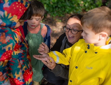 Outdoor lesson at Greenbank Prep