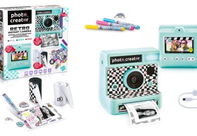 Box with Photo Creator Retro Instant Camera and all the items