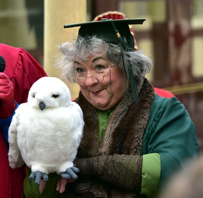 East Lancashire Railway Wizard Adventures | A witch with an owl