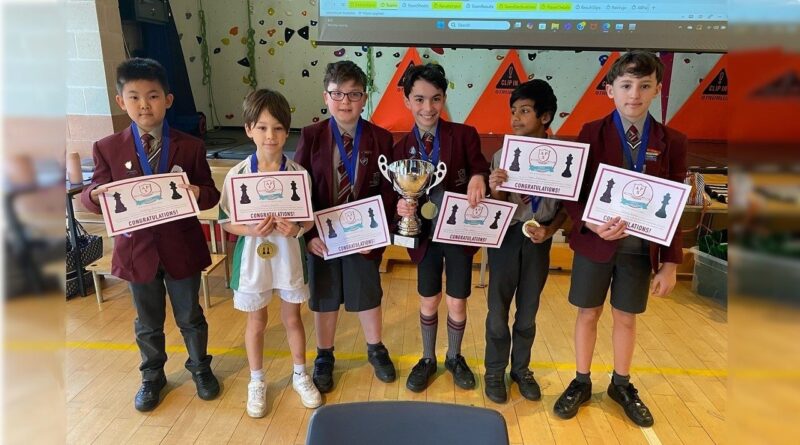 Alt Prep winning team of APS interschool chess tournament