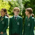 Grange School, Cheshire | Pupils chatting at the school grounds