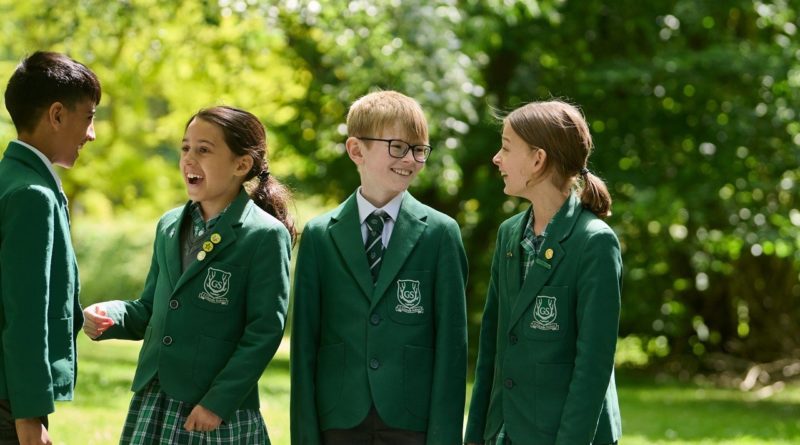 Grange School, Cheshire | Pupils chatting at the school grounds