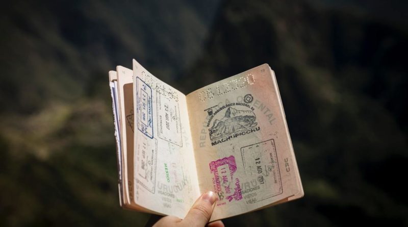 Travel abroad: Passport with visas