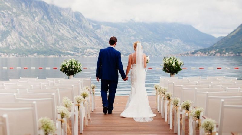 A wedding at picturesque location